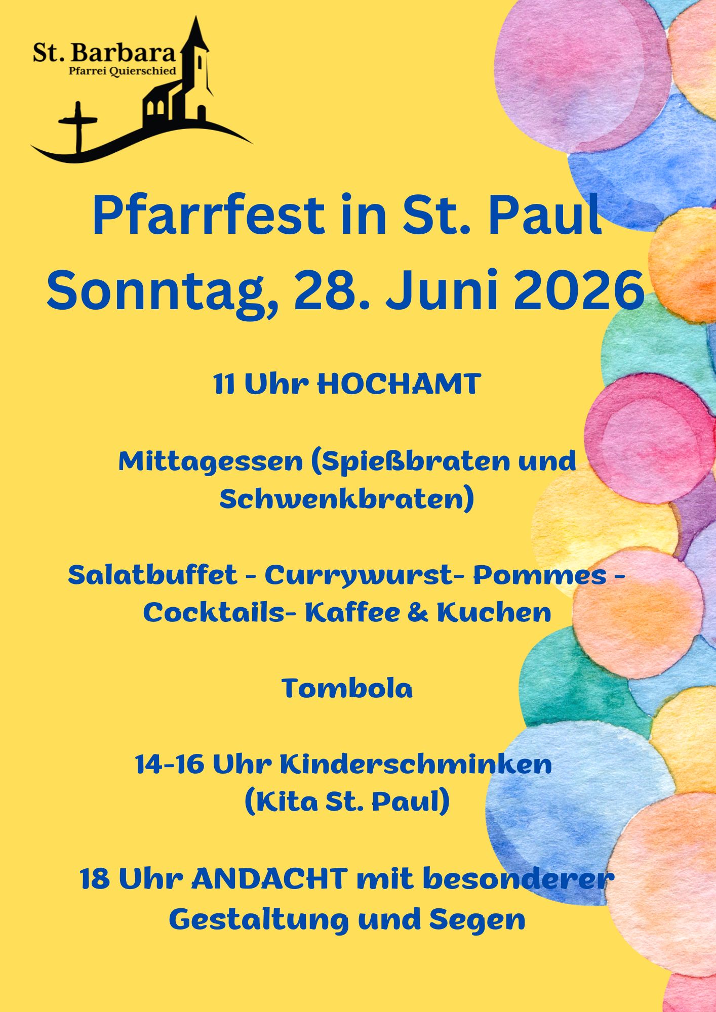 Pfarrfest St. Paul 2026