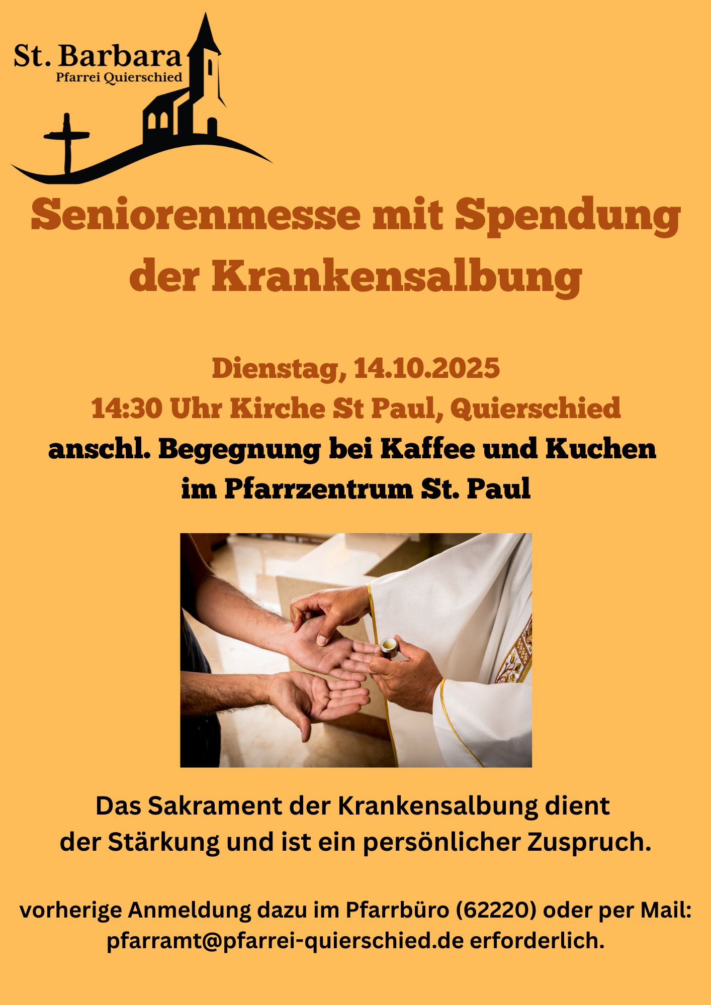 Seniorenmesse mit Spendung der Krankensalbung